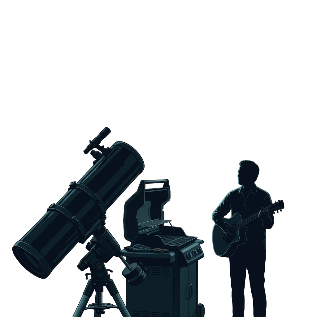 Foreground Telescope & Grill